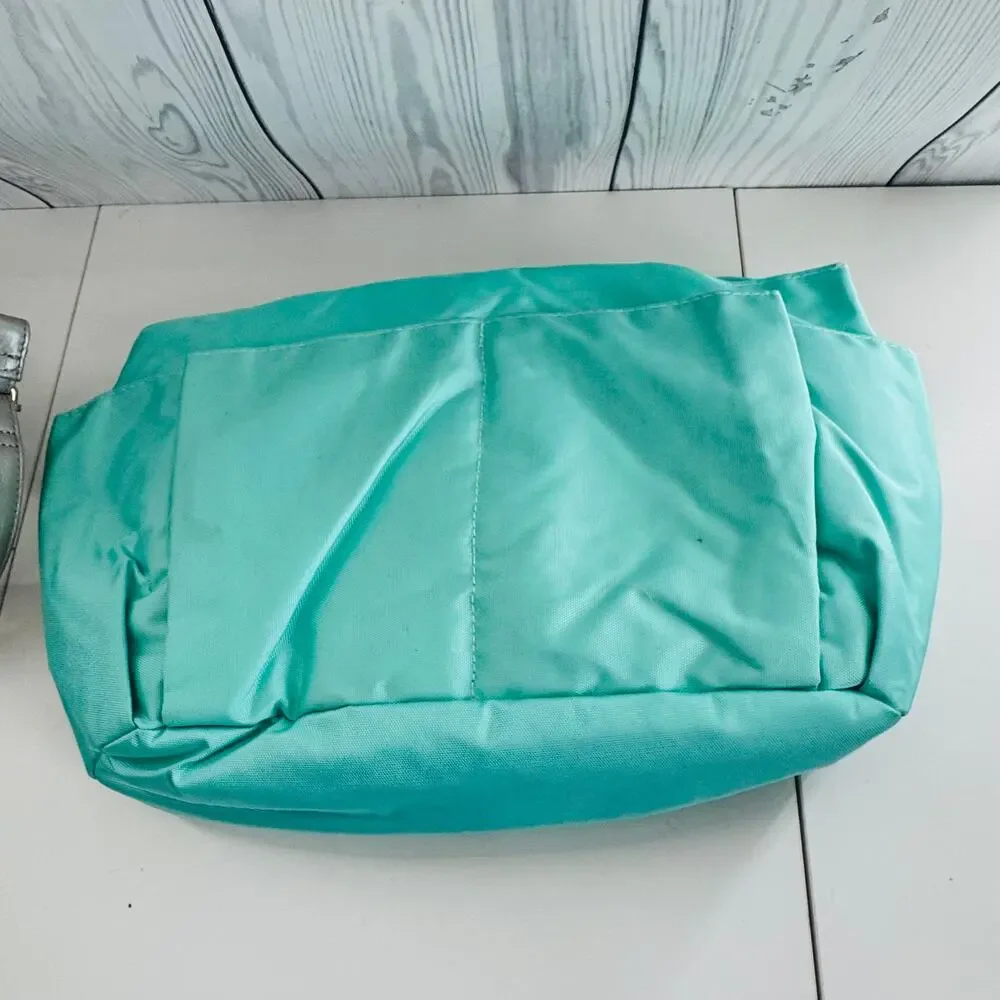 HTF Retired Leather Lily Jade Galena Shaylee Gold Purse/Backpack Diaper Bag
